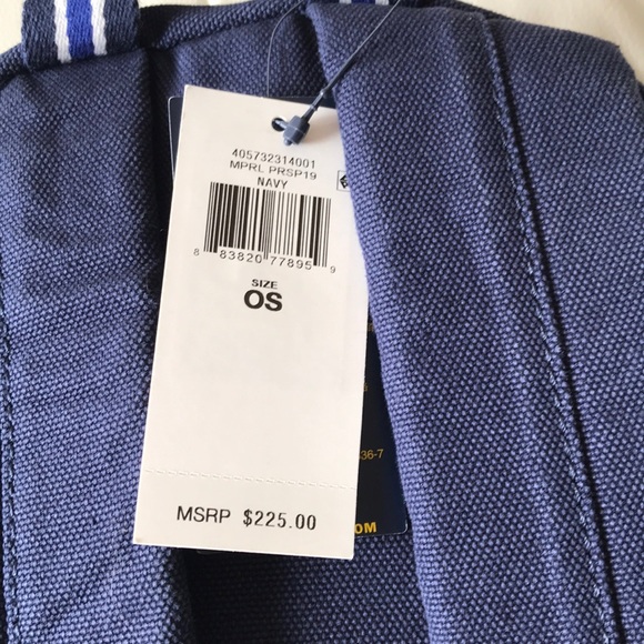 POLO RALPH LAUREN Boathouse Backpack Navy NWT - Picture 6 of 8